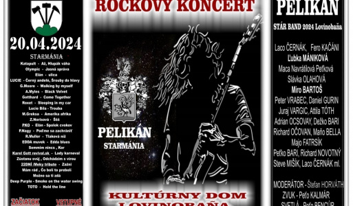 Rockový koncert Lovinobaňa 20.4.2024 
