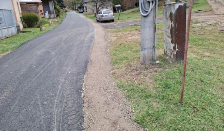 Rekonštrukcie cesty UDERINÁ 2025